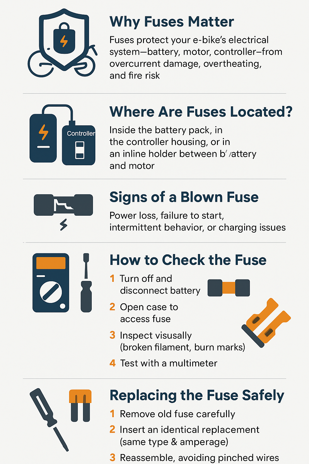 How to Check and Replace Fuses in Electric Bikes?