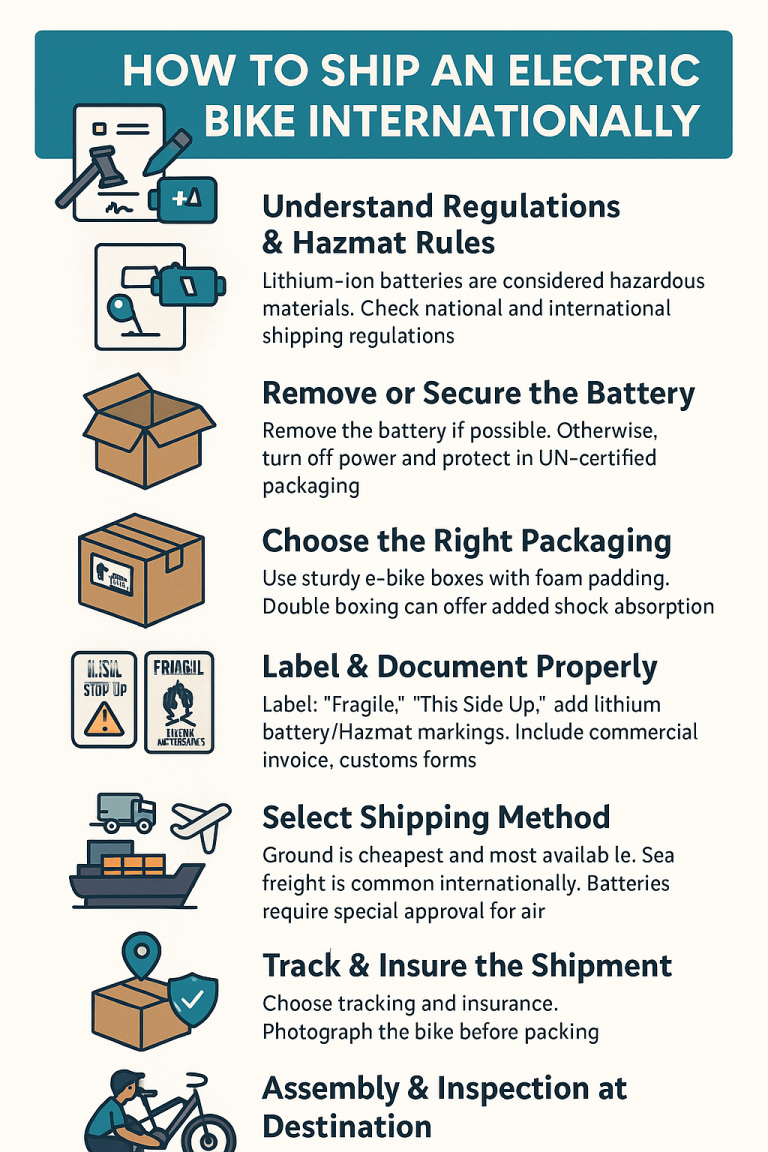 Step-by-Step Guide to Ship an Electric Bike Internationally